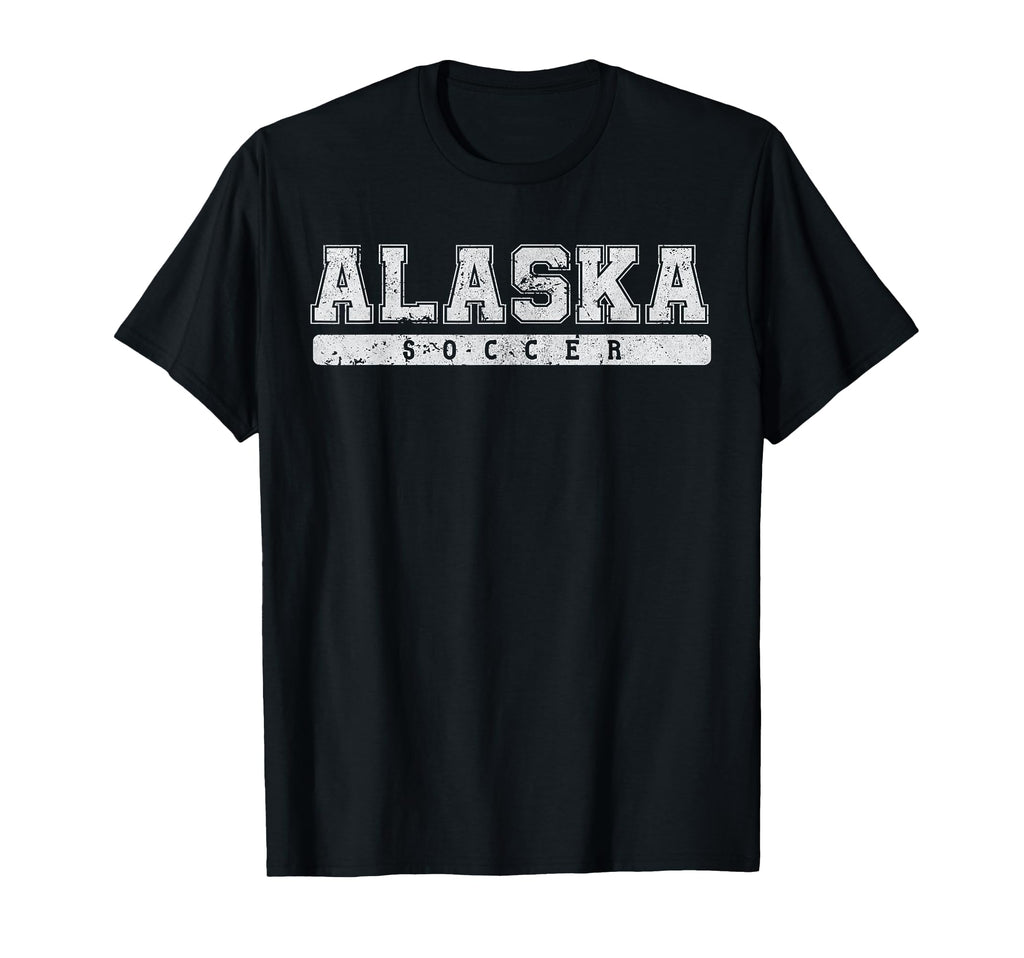 Alaska Soccer Tees Tanks Tops Hoodie - Fun Novelty Design for Adults - T-Shirt, Sweatshirt, Hoodie