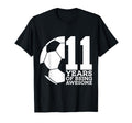 11 Years Being Awesome Soccer 11Th T-Shirt - Custom Art Print for Adults - T-Shirt, Sweatshirt, Hoodie