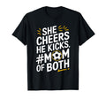He Cheers Mom Both Soccer Player And T-Shirt - Unique Graphic for Adults - T-Shirt, Sweatshirt, Hoodie