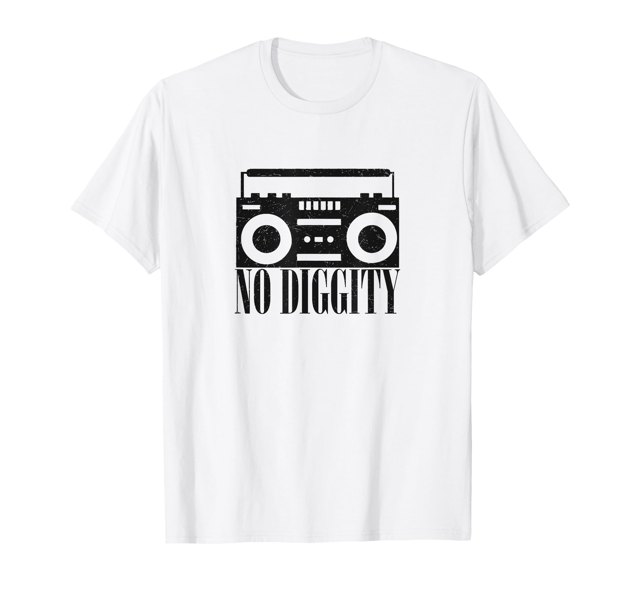 No Diggity Boombox Old School Hip Hop T-Shirt - Novelty Apparel Unisex - T-Shirt, Sweatshirt, Hoodie