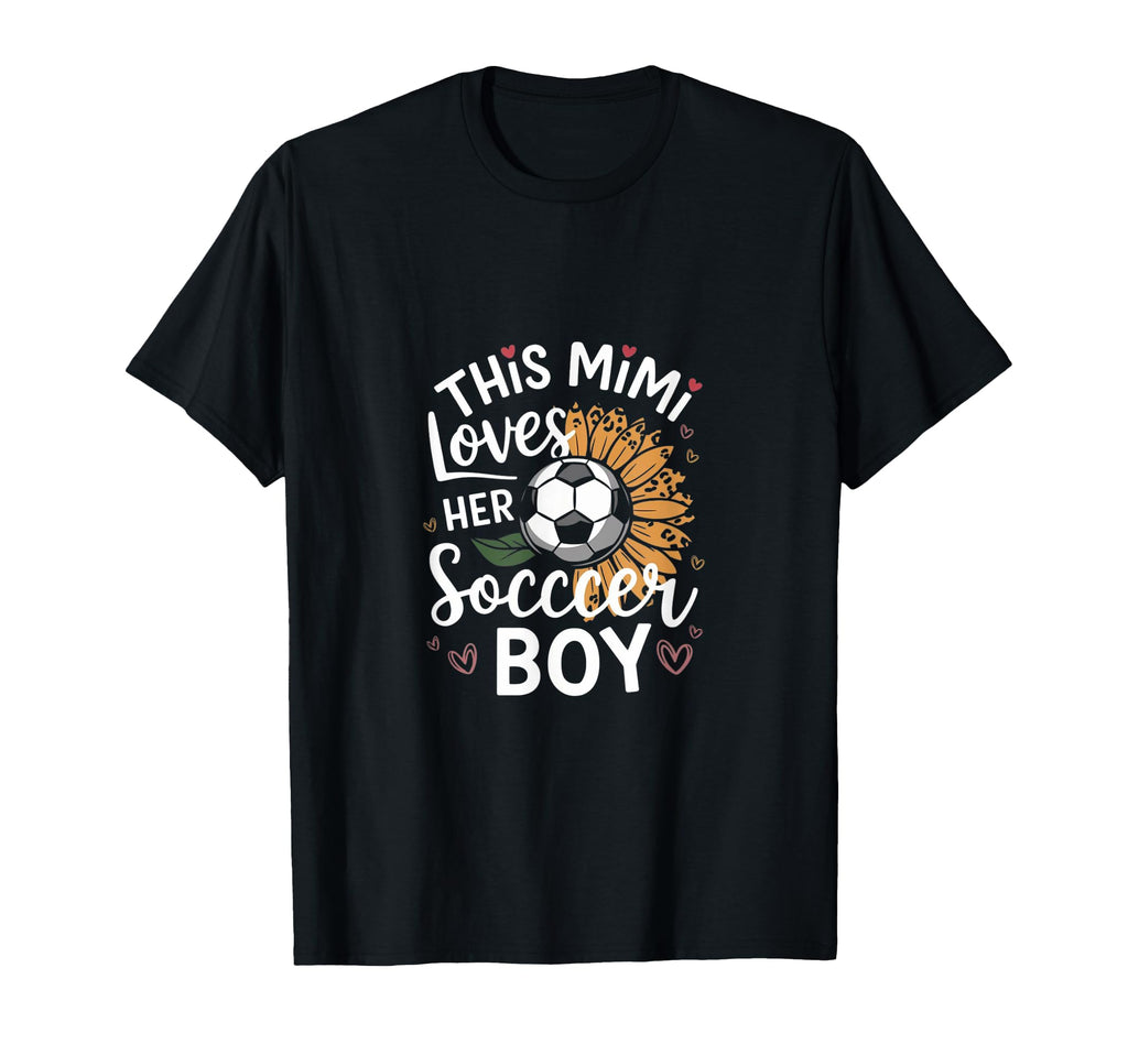 This Mimi Loves Her Soccer Soccer T-Shirt - Custom Art Print for Adults - T-Shirt, Sweatshirt, Hoodie