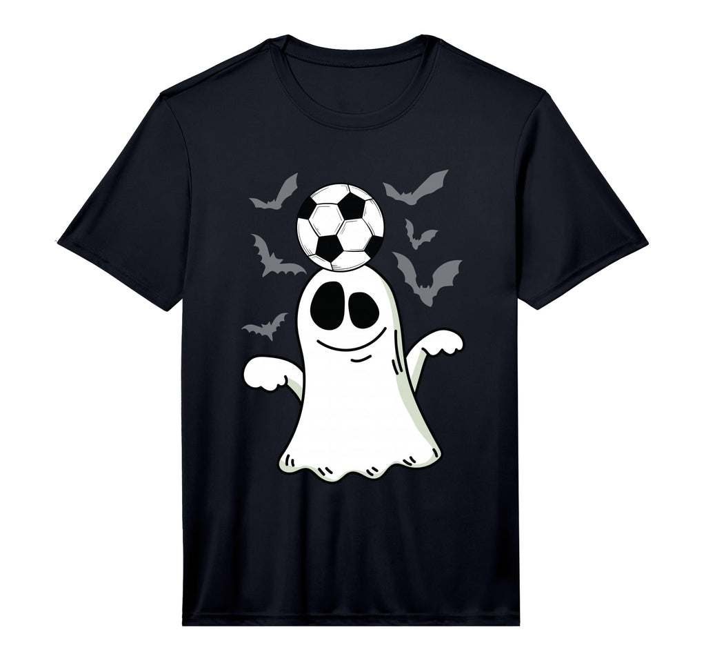 Ghost Playing Soccer Lazy Diy Halloween T-Shirt - Minimalist Print Unisex - T-Shirt, Sweatshirt, Hoodie
