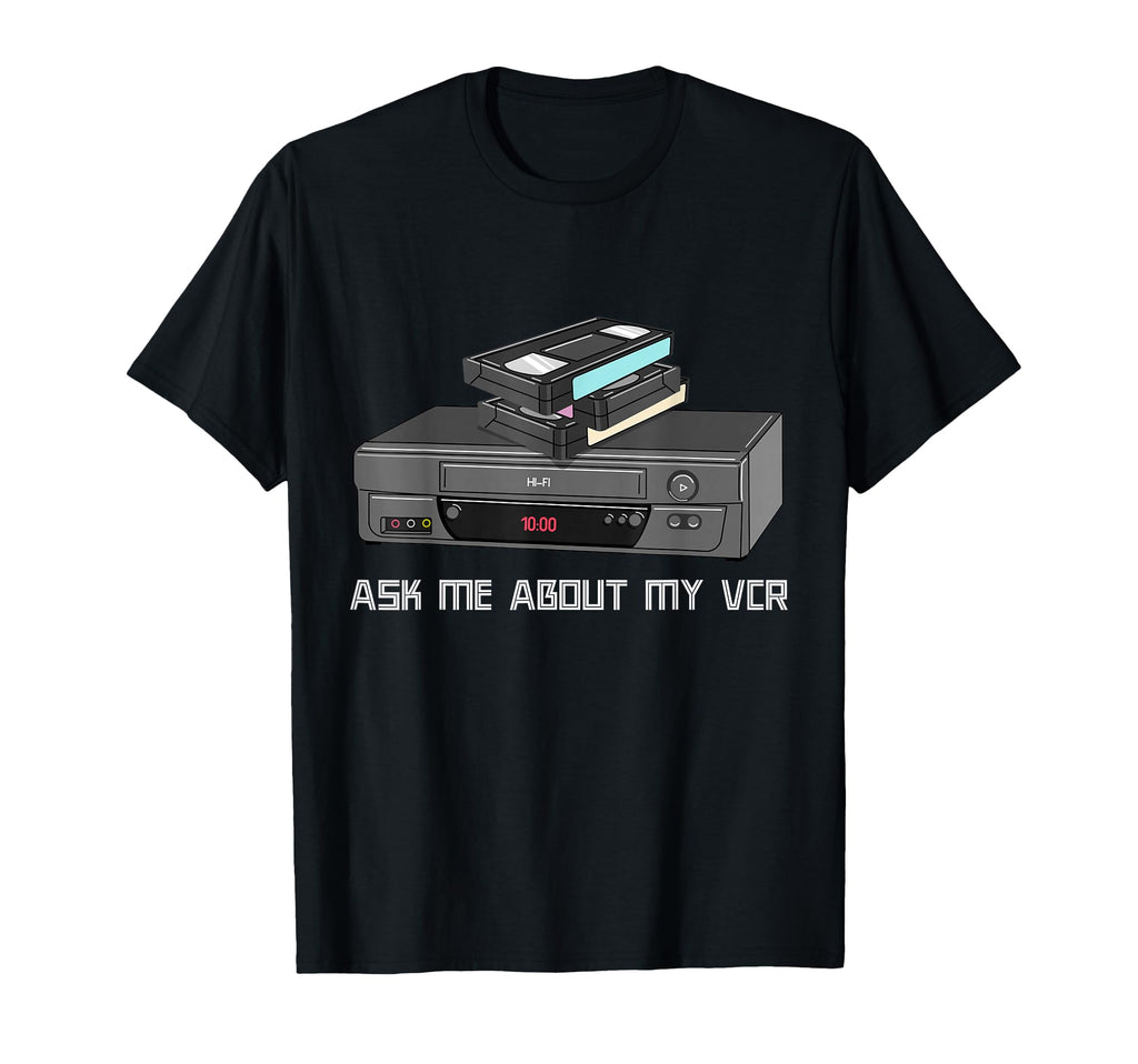 Funny Vhs Cassette Tapes 1980S Vcr Video T-Shirt - Unique Graphic Unisex - T-Shirt, Sweatshirt, Hoodie
