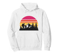 Sunset Mountain Hiker Pine Tree Nature Hoodie - Custom Art Print for Adults - T-Shirt, Sweatshirt, Hoodie