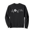 Soccer Heartbeat Soccer Ball Sweatshirt - Novelty Apparel for Adults - T-Shirt, Sweatshirt, Hoodie