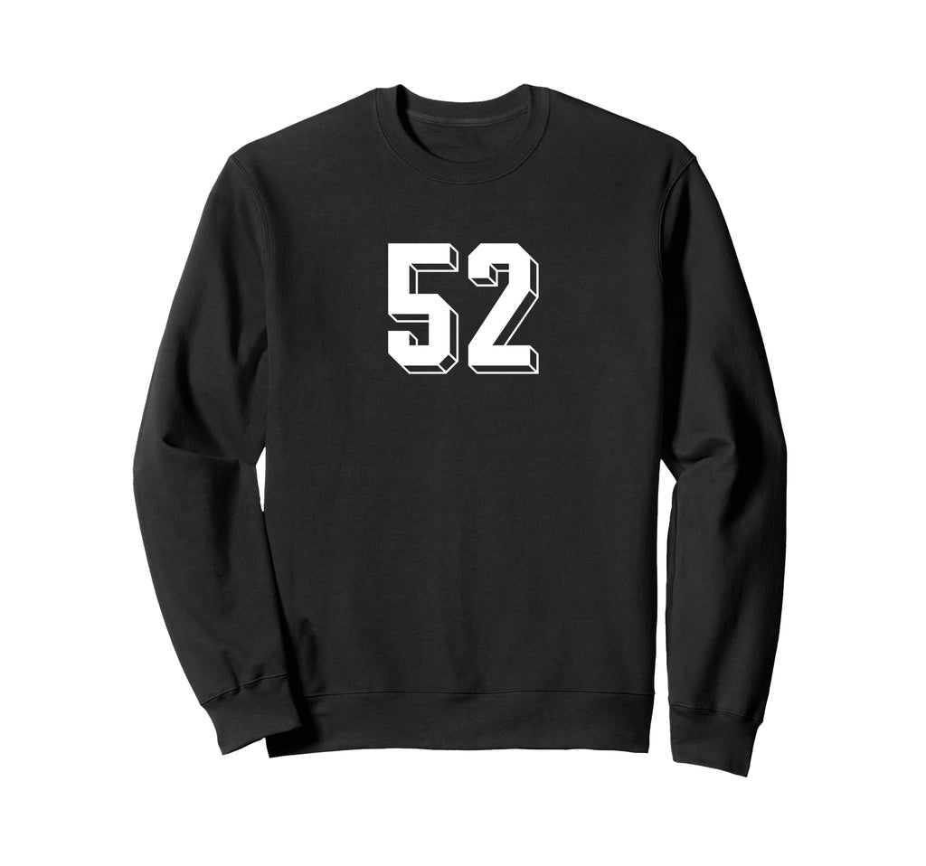 Number 52 80S 90S Soccer Team Sweatshirt - Casual Everyday Wear for Adults - T-Shirt, Sweatshirt, Hoodie