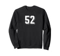 Number 52 80S 90S Soccer Team Sweatshirt - Casual Everyday Wear for Adults - T-Shirt, Sweatshirt, Hoodie