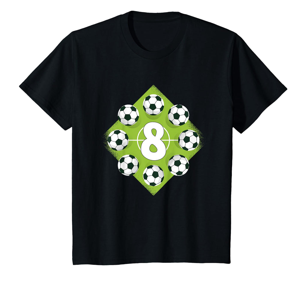8 Birthday Soccer 8 Year Old T-Shirt - Streetwear Style Men Women - T-Shirt, Sweatshirt, Hoodie