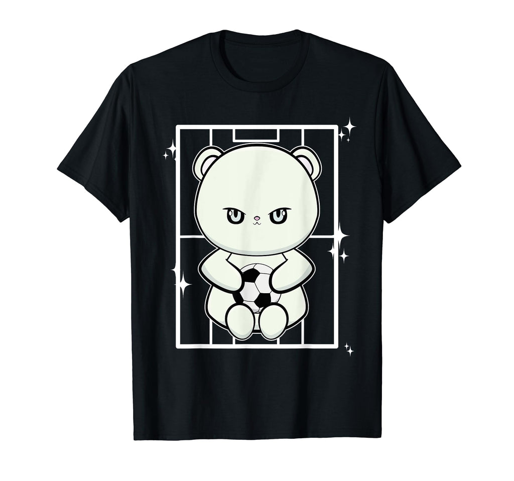 Polar Bear Playing Soccer T-Shirt - Unique Graphic for Adults - T-Shirt, Sweatshirt, Hoodie