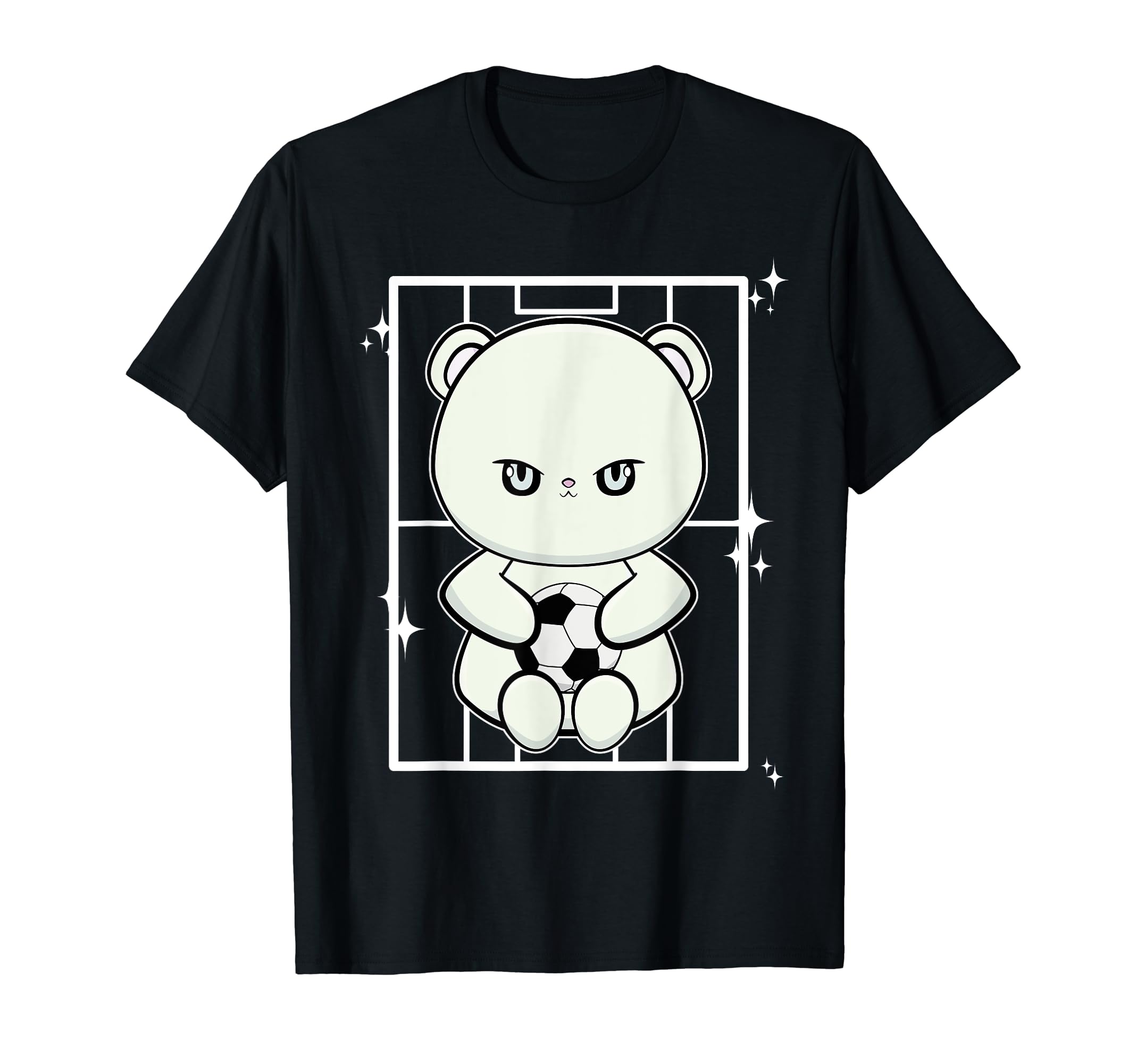 Polar Bear Playing Soccer T-Shirt - Unique Graphic for Adults - T-Shirt, Sweatshirt, Hoodie