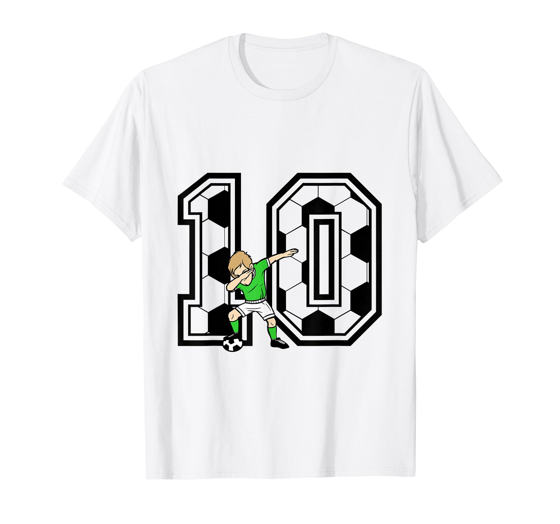 10Th Birthday Soccer Player 10 Years Old T-Shirt - Graphic Print Men Women - T-Shirt, Sweatshirt, Hoodie