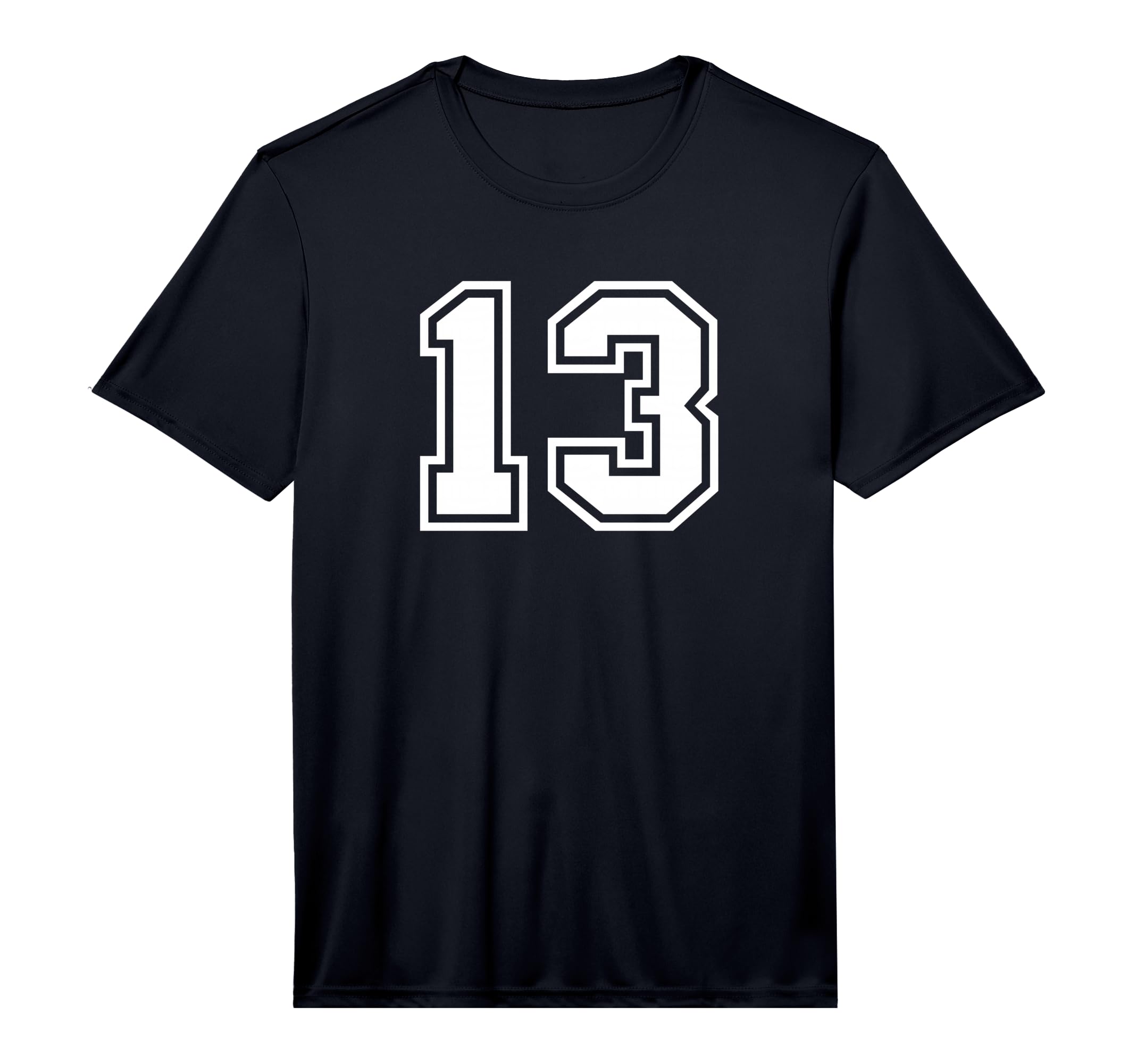 Number 13 White Sports Team T-Shirt - Casual Everyday Wear Men Women - T-Shirt, Sweatshirt, Hoodie