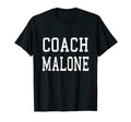 Coach Malone Custom Football T-Shirt - Casual Everyday Wear Men Women - T-Shirt, Sweatshirt, Hoodie