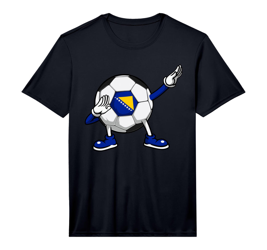 Dabbing Soccer Bosnia Herzegovina T-Shirt - Aesthetic Graphic for Adults - T-Shirt, Sweatshirt, Hoodie
