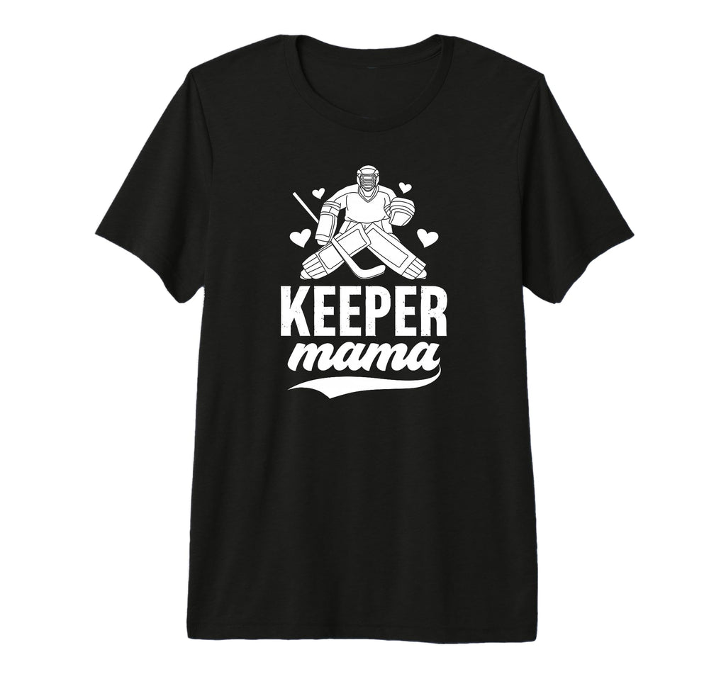 Ice Hockey Keeper Mama Ice Hockey T-Shirt - Aesthetic Graphic for Adults - T-Shirt, Sweatshirt, Hoodie