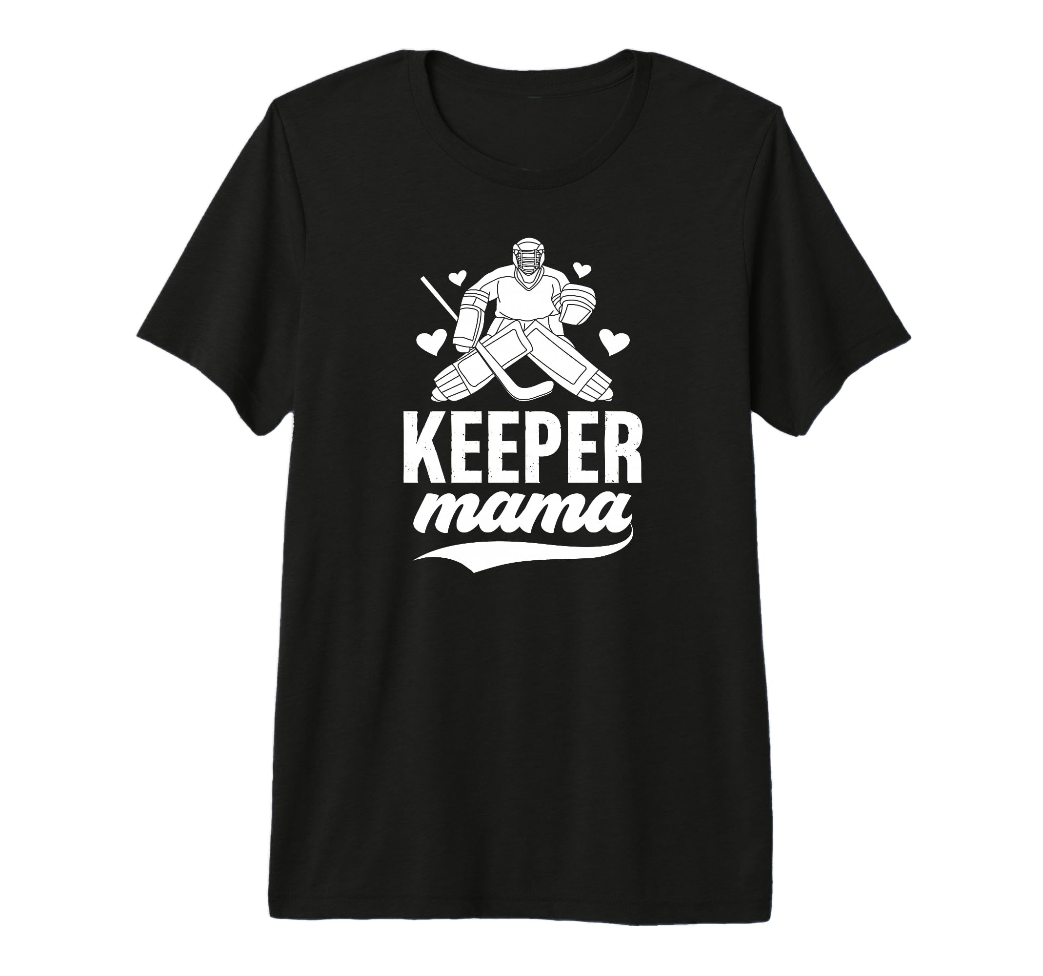 Ice Hockey Keeper Mama Ice Hockey T-Shirt - Aesthetic Graphic for Adults - T-Shirt, Sweatshirt, Hoodie