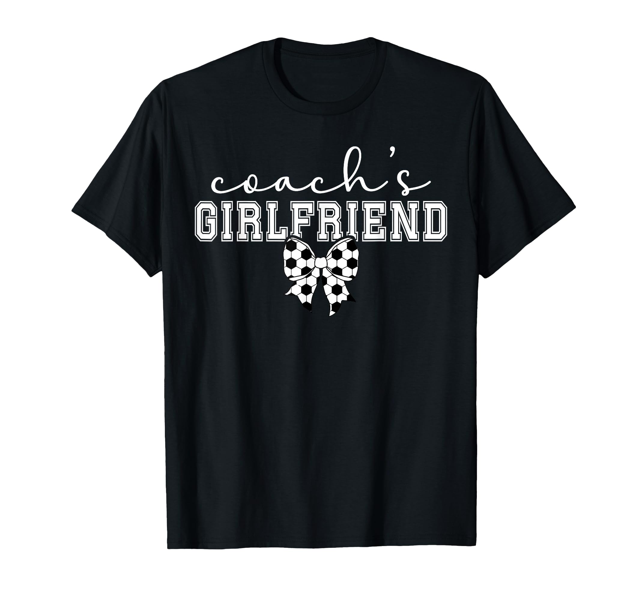 Soccer Coachs Girlfriend Coquette Soccer T-Shirt - Minimalist Print Unisex - T-Shirt, Sweatshirt, Hoodie