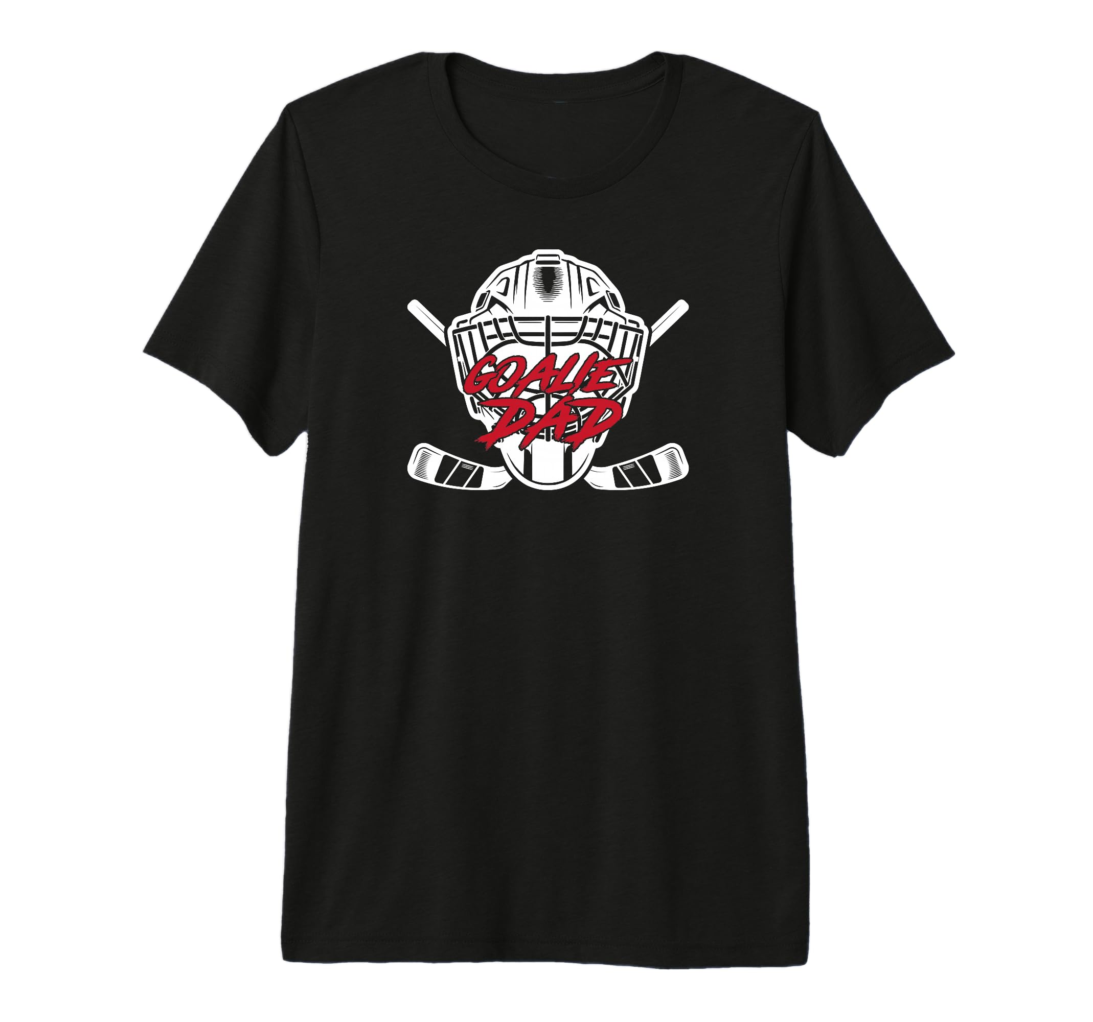 Mens Ice Hockey Goalie Dad Hockey T-Shirt - Trendy Graphic Men Women - T-Shirt, Sweatshirt, Hoodie