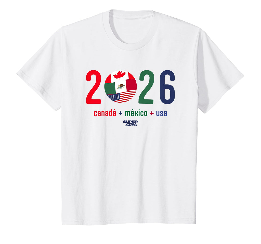 Superfan 2026 Canada Mexico Usa Soccer T-Shirt - Fun Novelty Design Unisex - T-Shirt, Sweatshirt, Hoodie