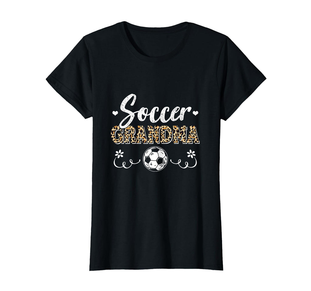 Funny Soccer Grandma Leopard Pattern T-Shirt - Custom Art Print Unisex - T-Shirt, Sweatshirt, Hoodie