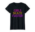Skate Faster Funny Ice Or Roller T-Shirt - Graphic Print for Adults - T-Shirt, Sweatshirt, Hoodie