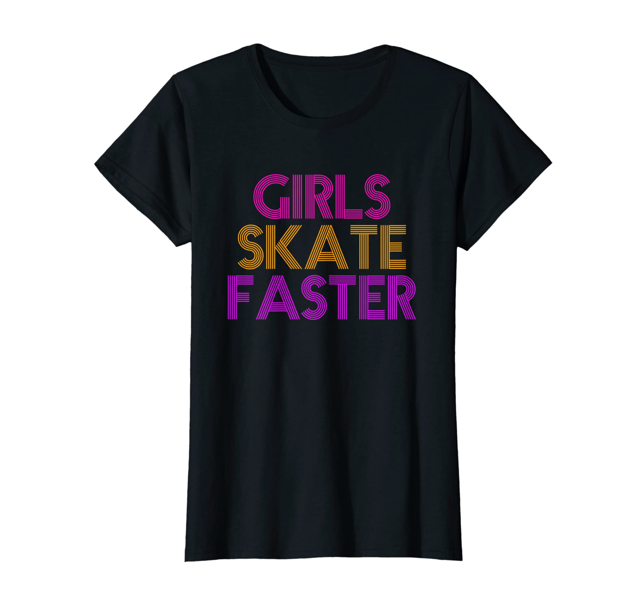 Skate Faster Funny Ice Or Roller T-Shirt - Graphic Print for Adults - T-Shirt, Sweatshirt, Hoodie
