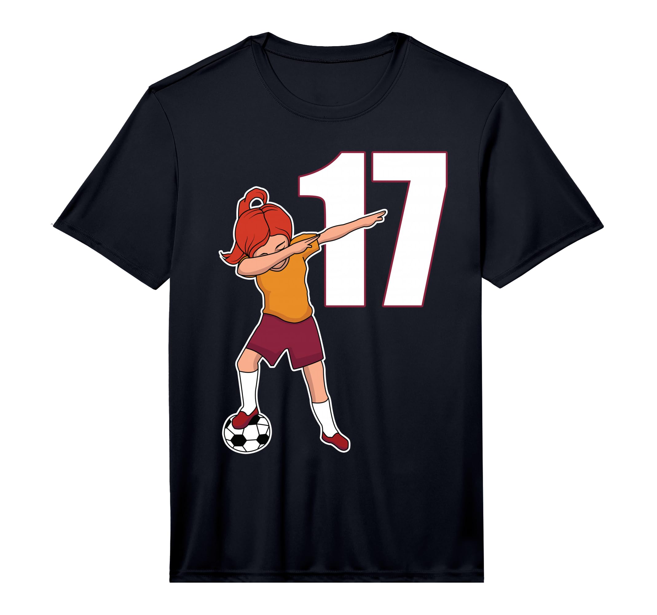 Soccer Number 17 Funny Dabbing Dab T-Shirt - Streetwear Style Unisex - T-Shirt, Sweatshirt, Hoodie