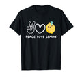 Peace Love Lemon Lemon Lover Fruit T-Shirt - Minimalist Print for Adults - T-Shirt, Sweatshirt, Hoodie