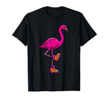 Roller Skate Gift Skating Flamingo T-Shirt - Unique Graphic for Adults - T-Shirt, Sweatshirt, Hoodie