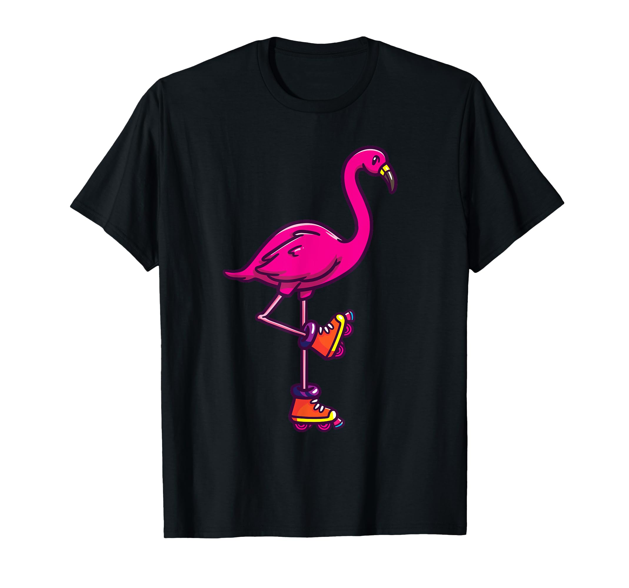Roller Skate Gift Skating Flamingo T-Shirt - Unique Graphic for Adults - T-Shirt, Sweatshirt, Hoodie