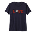 Love Game Soccer Fun Tri Blend T-Shirt - Graphic Print Men Women - T-Shirt, Sweatshirt, Hoodie