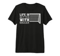 Sport Better Soccer Funny Tri Blend T-Shirt - Novelty Apparel Men Women - T-Shirt, Sweatshirt, Hoodie