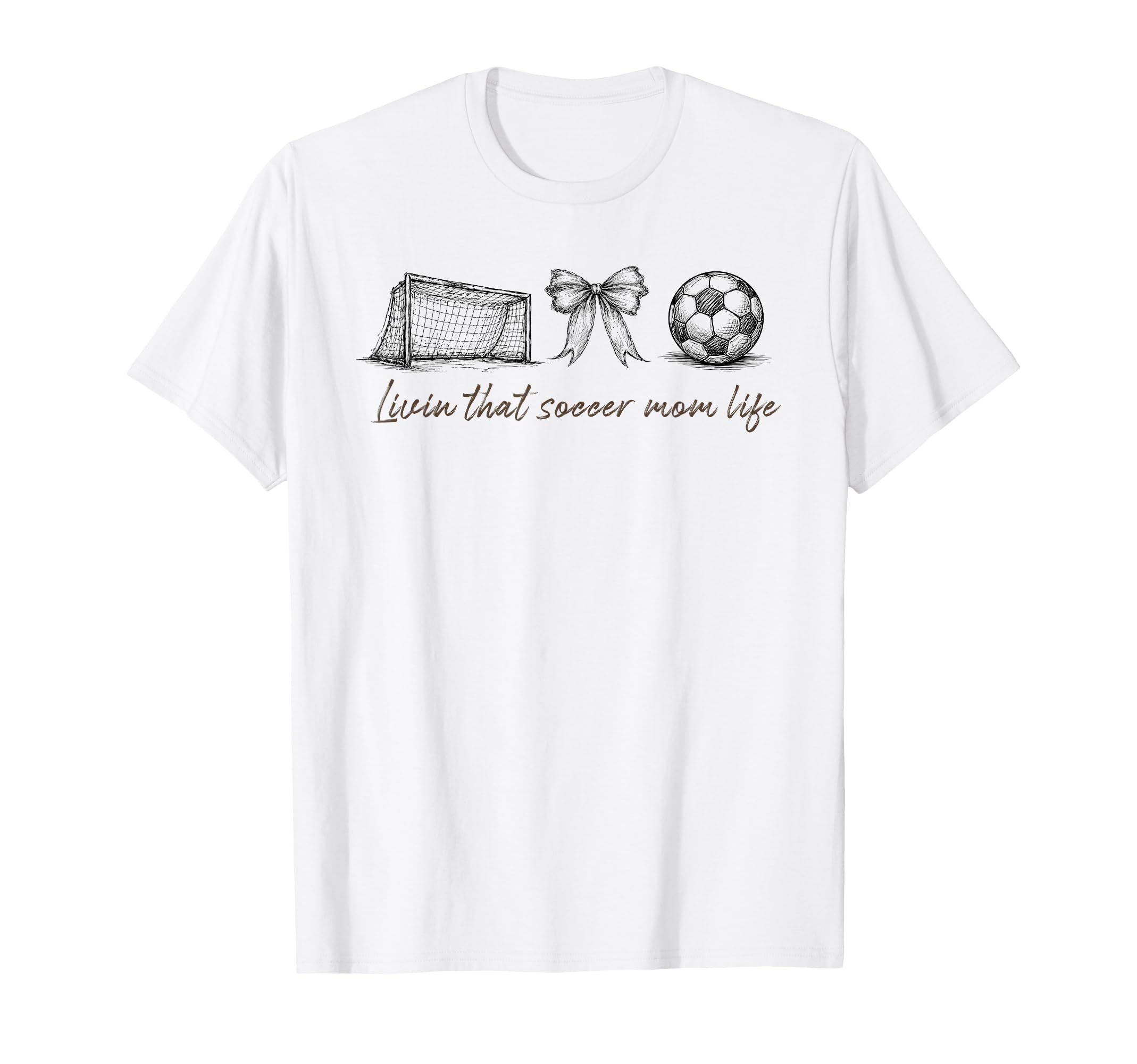 Livin That Soccer Mom Life Soccer Moms T-Shirt - Graphic Print Men Women - T-Shirt, Sweatshirt, Hoodie