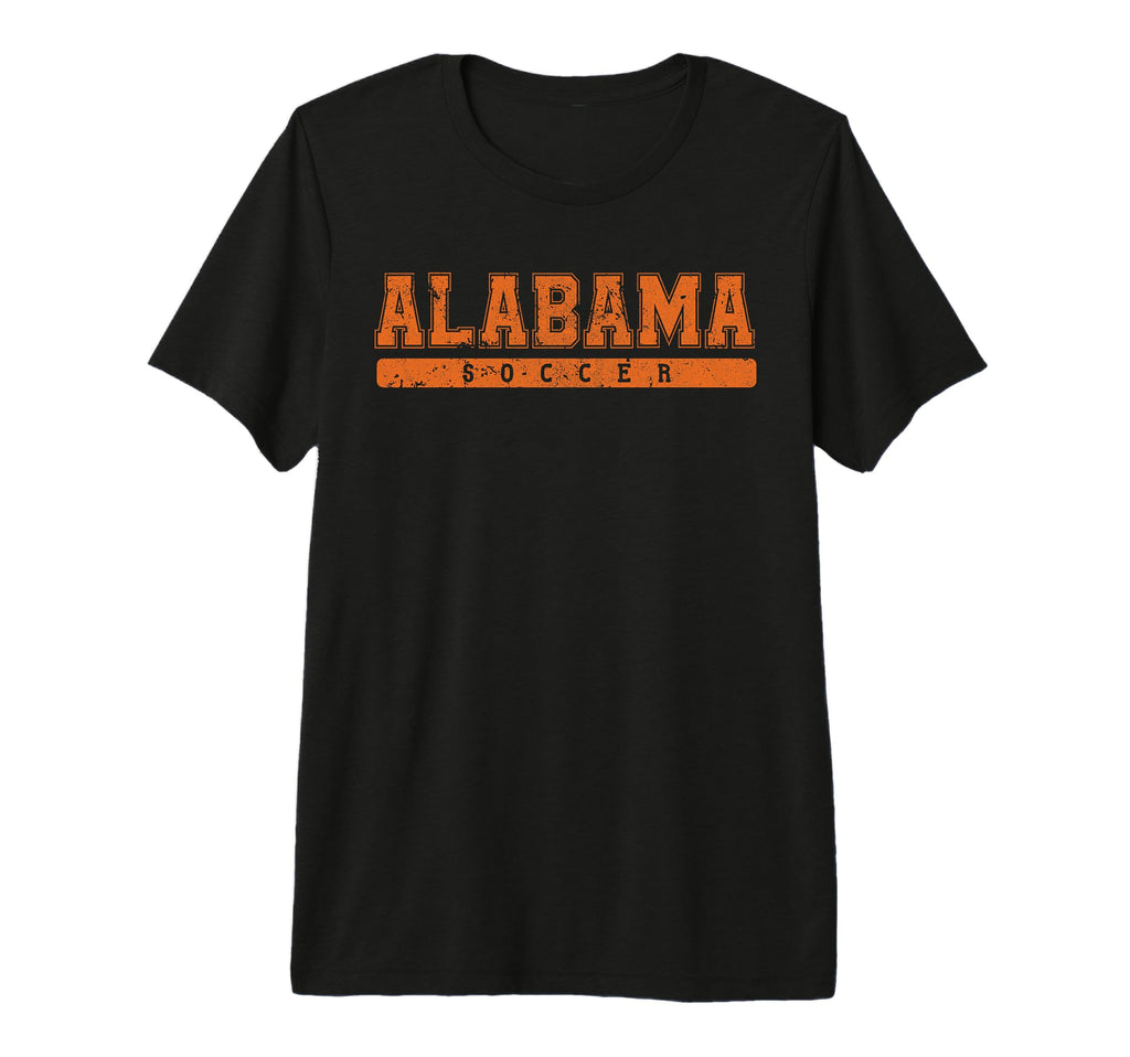 Alabama Soccer Orange Text Tri T-Shirt - Casual Everyday Wear for Adults - T-Shirt, Sweatshirt, Hoodie