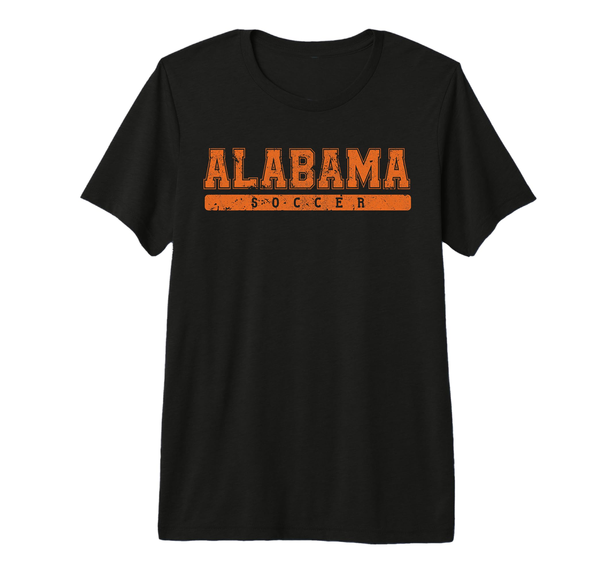 Alabama Soccer Orange Text Tri T-Shirt - Casual Everyday Wear for Adults - T-Shirt, Sweatshirt, Hoodie