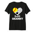Ball Grammy Heart Funny Softball T-Shirt - Trendy Graphic Unisex - T-Shirt, Sweatshirt, Hoodie