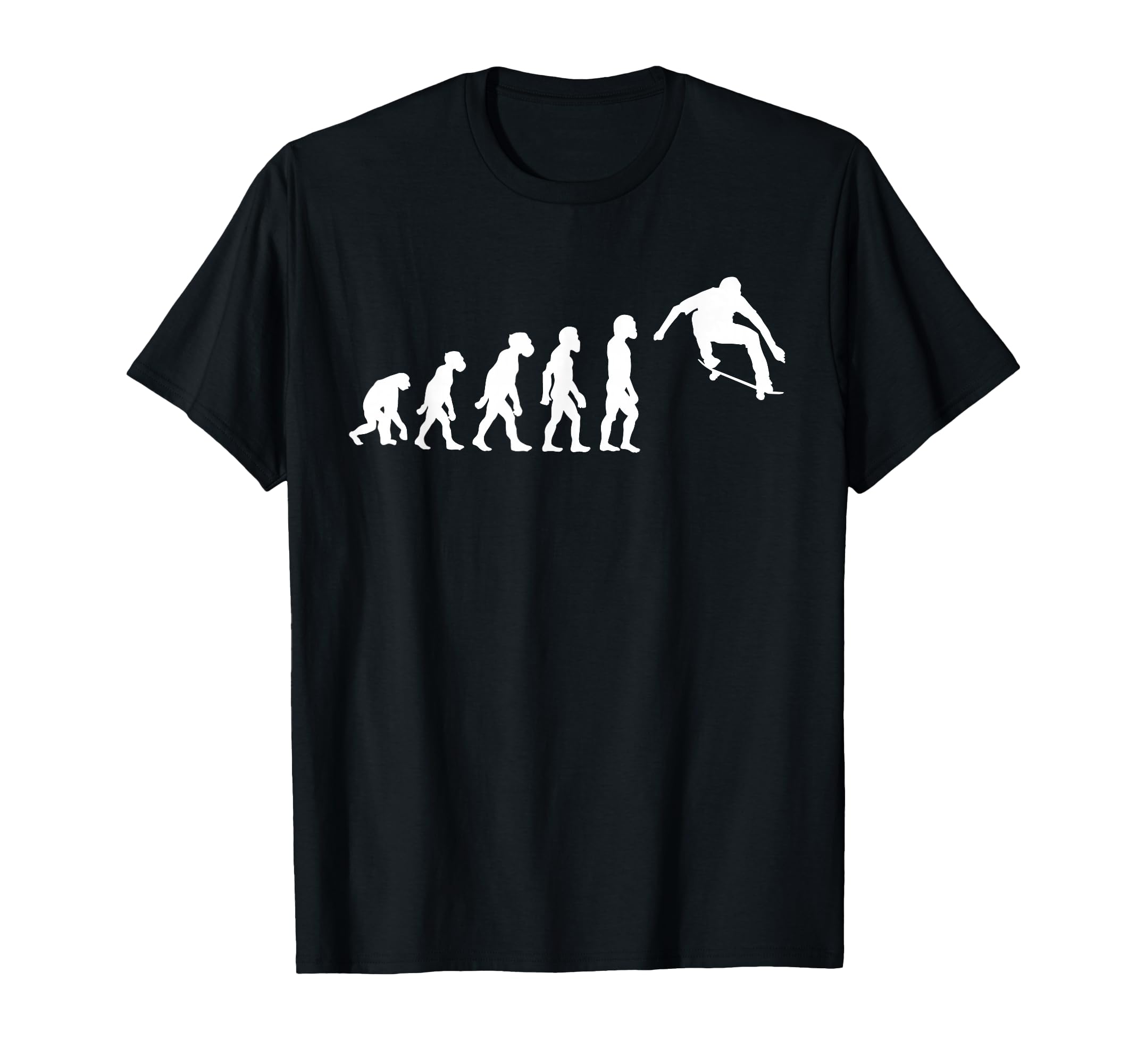 Funny Human Skateboarding T-Shirt - Fun Novelty Design for Adults - T-Shirt, Sweatshirt, Hoodie