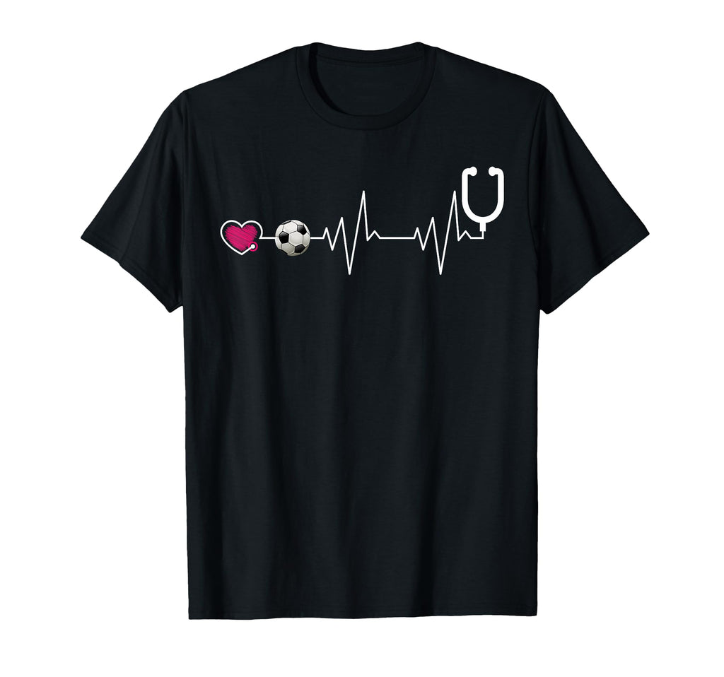 Nurse And Soccer Heartbeat Heart T-Shirt - Streetwear Style Unisex - T-Shirt, Sweatshirt, Hoodie
