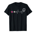 Nurse And Soccer Heartbeat Heart T-Shirt - Streetwear Style Unisex - T-Shirt, Sweatshirt, Hoodie