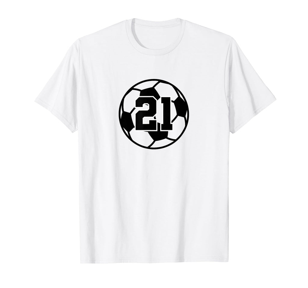 Number 21 Soccer T-Shirt - Unique Graphic Men Women - T-Shirt, Sweatshirt, Hoodie