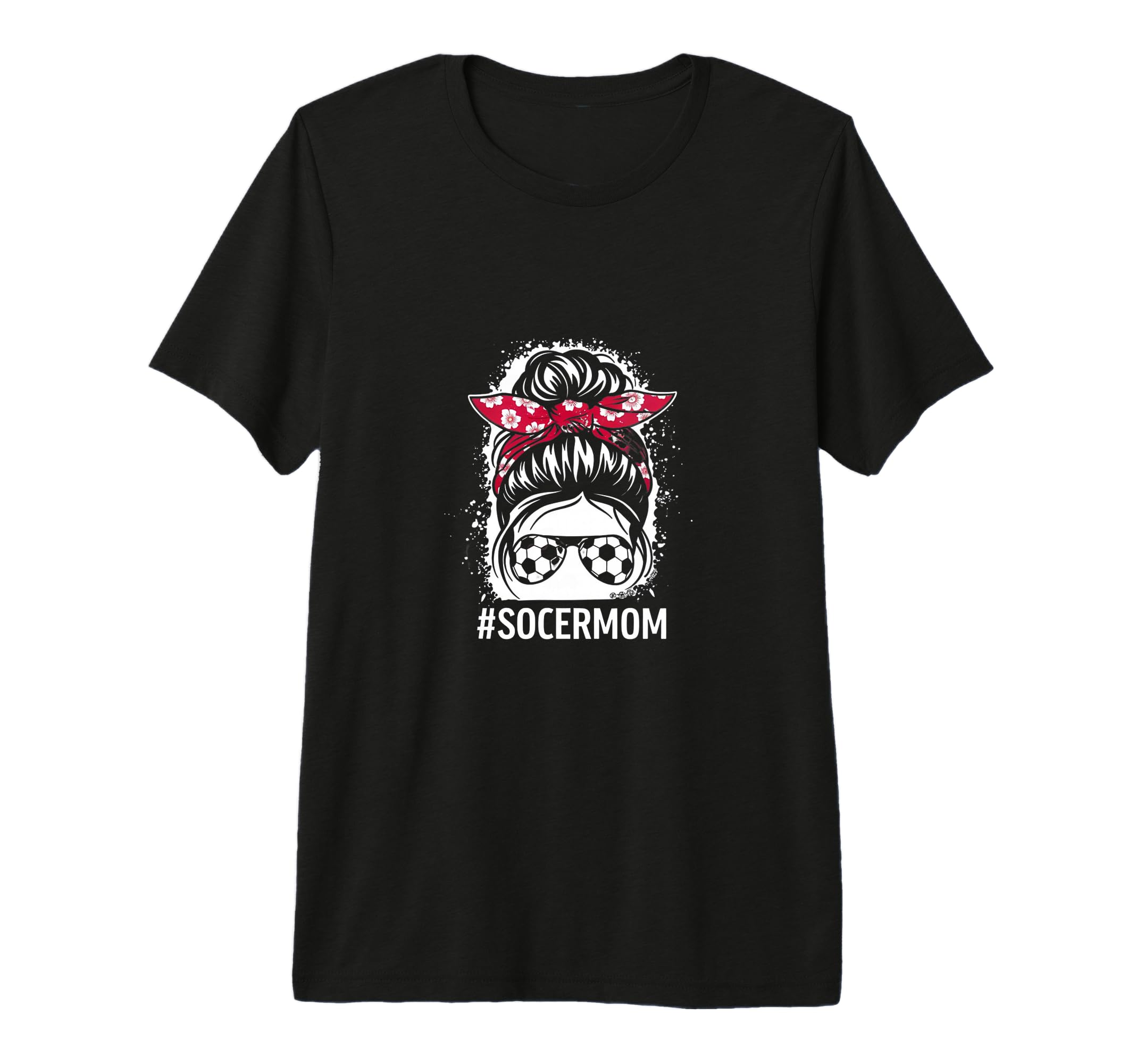 Mom Life Soccer Mom Mothers Day Messy T-Shirt - Minimalist Print Unisex - T-Shirt, Sweatshirt, Hoodie