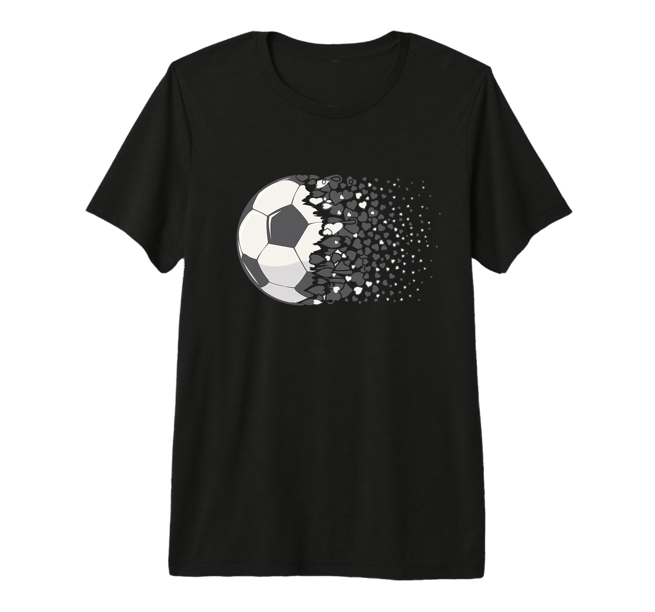 Soccer Ball Soccer Heart Soccer Player T-Shirt - Minimalist Print Unisex - T-Shirt, Sweatshirt, Hoodie