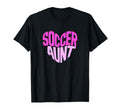 Soccer Aunt Proud Soccer Auntie Heart T-Shirt - Aesthetic Graphic Men Women - T-Shirt, Sweatshirt, Hoodie