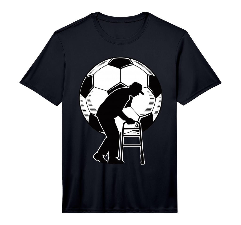 Mens Old Silhouette Soccer Ball T-Shirt - Minimalist Print for Adults - T-Shirt, Sweatshirt, Hoodie