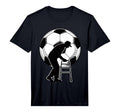 Mens Old Silhouette Soccer Ball T-Shirt - Minimalist Print for Adults - T-Shirt, Sweatshirt, Hoodie