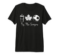Tis Season Coffee Maple Leaf Soccer T-Shirt - Custom Art Print Men Women - T-Shirt, Sweatshirt, Hoodie