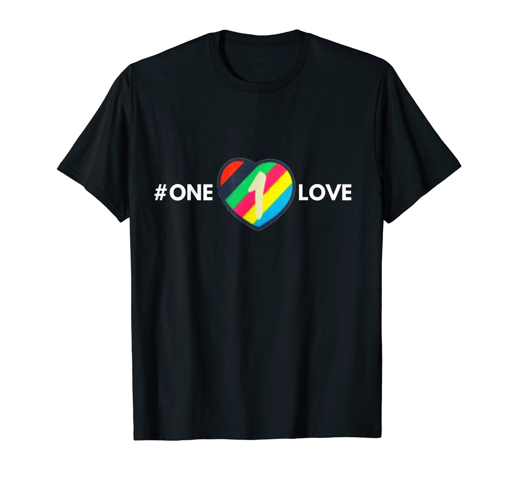 One Love Soccer Football Lgbtq Rights T-Shirt - Custom Art Print Unisex - T-Shirt, Sweatshirt, Hoodie