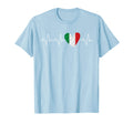 Heartbeat Italian Italy Soccer Funny T-Shirt - Trendy Graphic for Adults - T-Shirt, Sweatshirt, Hoodie