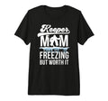 Hockey Keeper Mom Freezing Mom Hockey T-Shirt - Graphic Print for Adults - T-Shirt, Sweatshirt, Hoodie