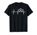 Soccer Heartbeat Soccer Player T-Shirt - Minimalist Print for Adults - T-Shirt, Sweatshirt, Hoodie